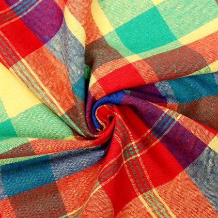 A flap for needlework, the fabric in the cage is multicolor, p. 50 × 50 cm