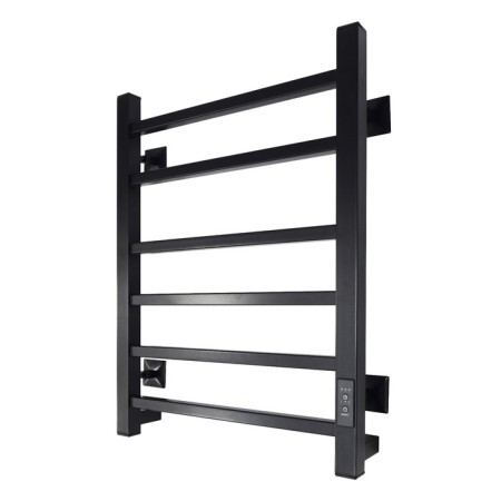 The electric heated towel -sprayer "Sanprise" Quadro P6, 400x600 mm, universal, black-1