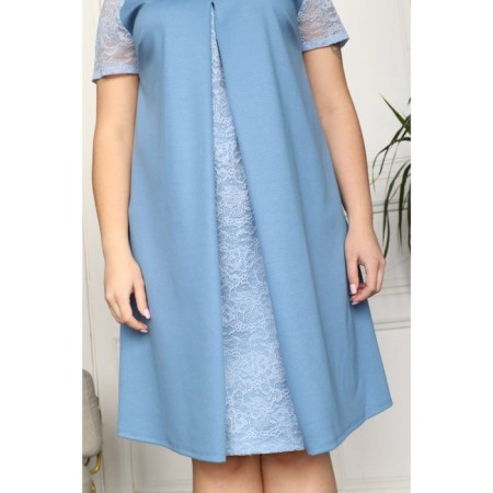 Women's dress, size 60, blue color-6