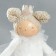 Interior doll "Princess in a white outfit, with heart" 43x18x19.5 cm