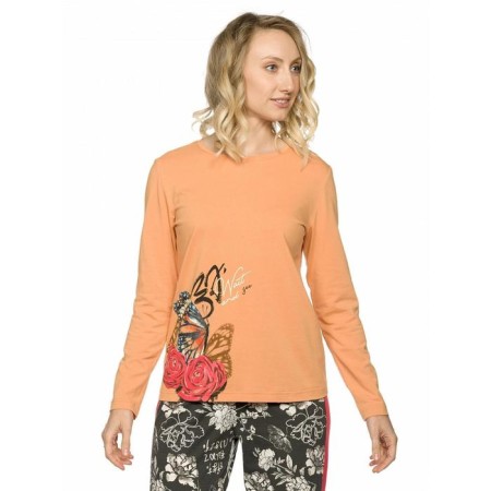 A set of longshops and female trousers, size s, color ocher-4