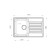 Granfest Eco-78, 740x480 mm kitchen washing.