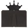 Photo frame plastic in 2 photos 10x15 cm "Crown" dark silver 30x28 cm