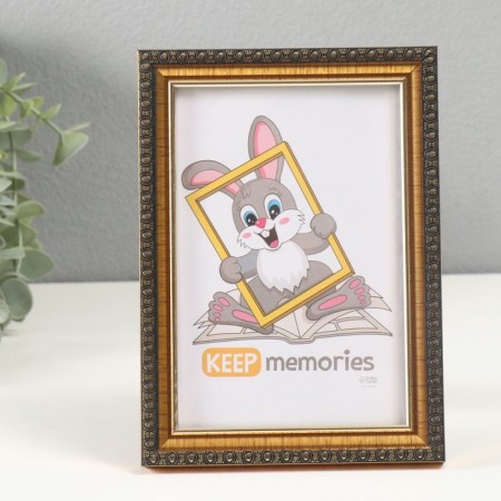 Photo frame Plastic "Kame" 10x15 cm, gold-4