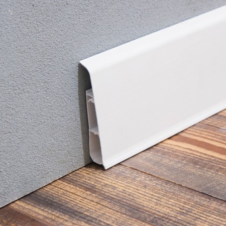 Floor skirting board 85mm 2.2m "decoration", 001 white