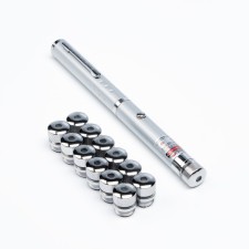 Laser pointer, 532 nm, 12 nozzles, 2 aaa, red beam
