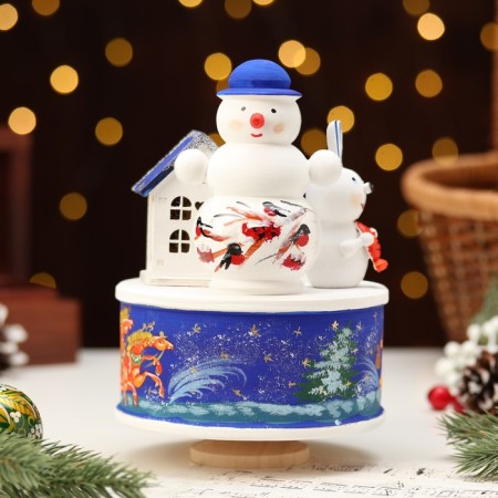 Musical souvenir "New Year's three", blue