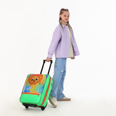 Baby suitcase 32 l (s), Sacvoyage, lightning department, green color-10