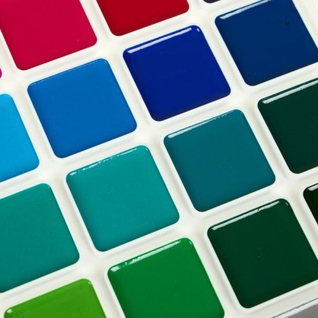 Watercolor 32 colors "Gamma" "Classic", honey, without brush, plastic-2