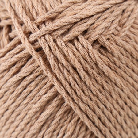 Yarn "soft cotton" 70% cotton, 30% nylon 220m/100g (beige - 005)-2