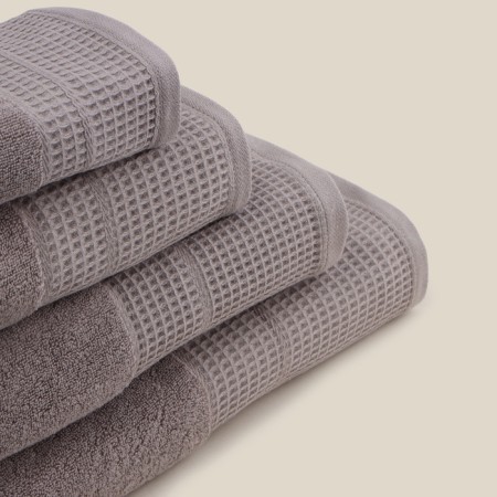 Trure -colored towel SL Home: Waffle "Soft Mist" 100x180 cm, 100% cotton, 490 g/m2-9