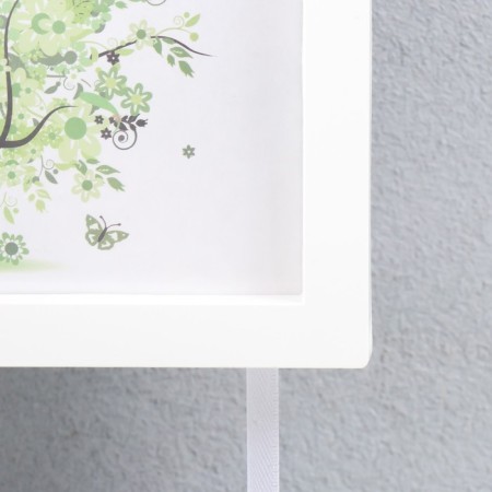 Double photo frame on braid L-3 10x15 cm white (plastic screen)-1
