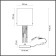Nicole E14 1x40W table lamp