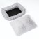 Lesse "Pukhlik", with fur, 58 x 46 x 16 cm, gray with stars