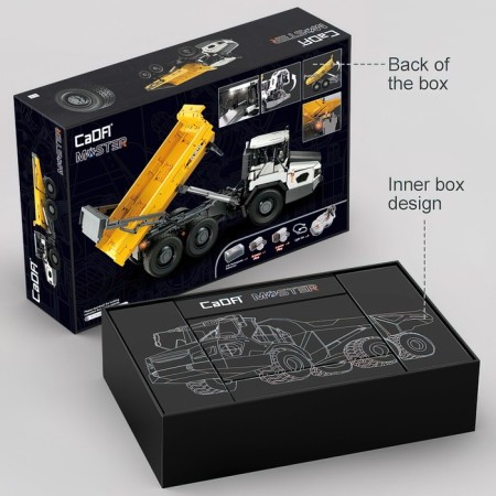 Designer Radio -controlled "Construction truck", 3067 parts, scale 1:17-17