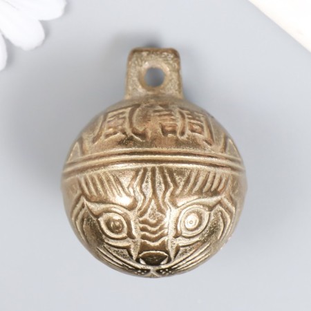 Bell Metal "Mask" gold 5.5x5.3x5.3 cm