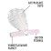 Carnival head bandage with a feather, white color