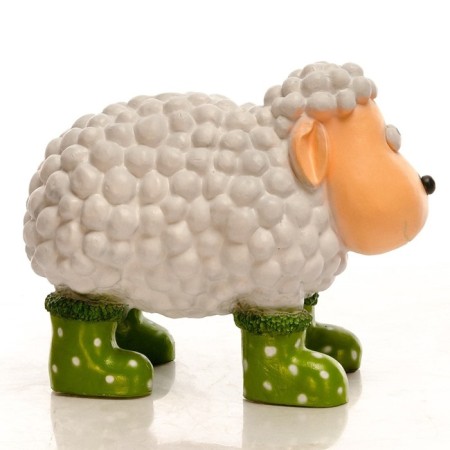Garden figure "Sheep in boots" 33x66x52cm-3