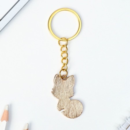 A keychain for children's, metal "Fox", 2.2 x 4 cm-3