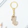 A keychain for children's, metal "Fox", 2.2 x 4 cm