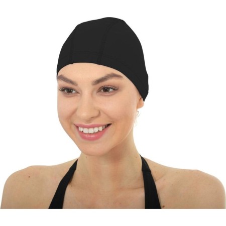 Bradex swimming cap, textile coated, black-5
