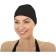 Bradex swimming cap, textile coated, black