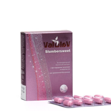 Valulav Slumbersweet with insomnia, 30 tablets of 800 mg