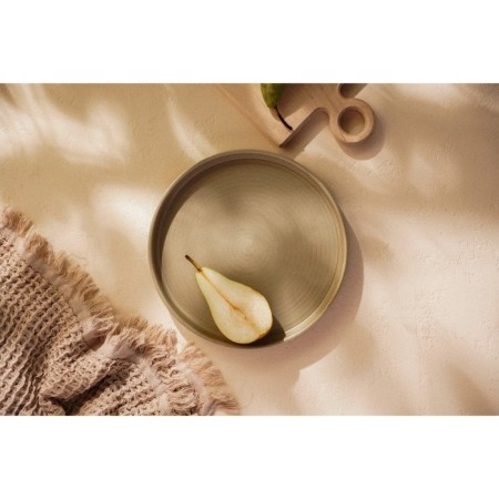 Porcelain dining plot Sl Home "Sandy Breeze", D = 26 cm, beige color-6