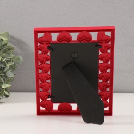 Photo frame plastic 10x15 cm "Certificates" red 22.5x17 cm-3