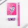 Chancellery set "Anime", pencils 2 pcs, eraser 2 pcs, notebook