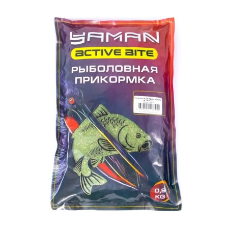 Bait Yaman Active Bite Karas, hemp, col. Green, 900 g
