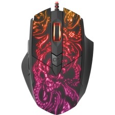 Mouse Defender Titan GM-650L, wired, game, optical, backlight, 7200DPI, black