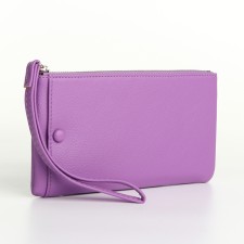 Women's wallet with lightning, lilac color