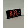 Electronic wall clock, thermometer calendar, 36.2 x 15.5 cm, red numbers 10 x 4.5 cm 1076627
