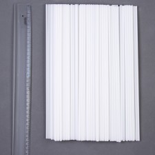A tube for balls and flags, d = 5 mm, white color, set 100 pcs.