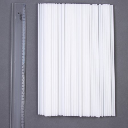 A tube for balls and flags, d = 5 mm, white color, set 100 pcs.