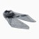Women's scarf, gray color, size 70x70