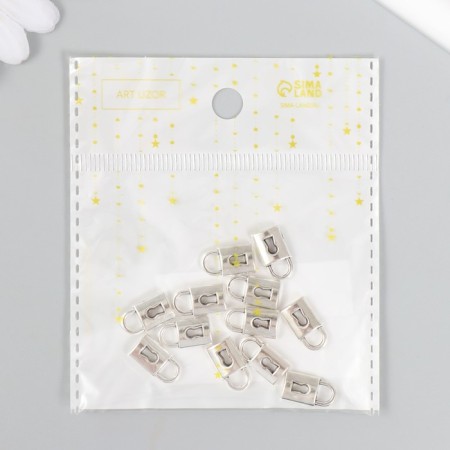 Decor for creativity Metal "Naughty Castle" silver 5017M009 1.4x0.8 cm-3