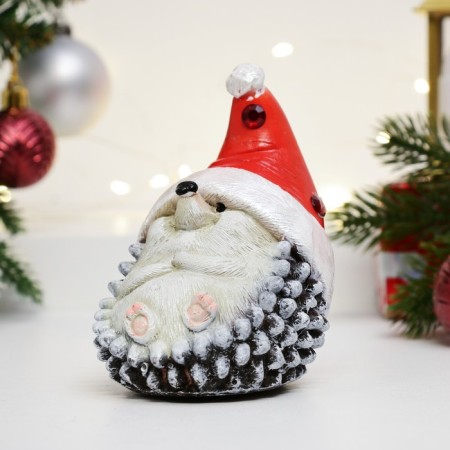 Figure "Hedgehog New Year" 11x8x9cm-2