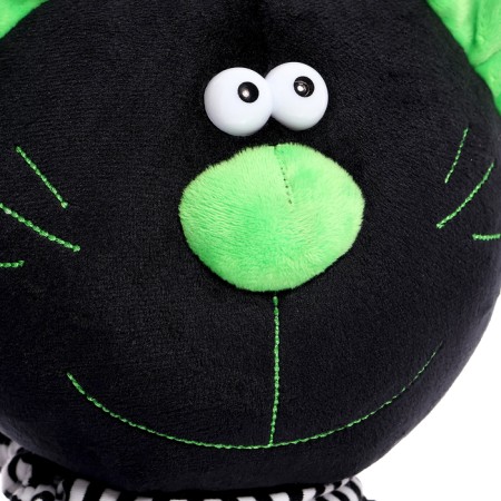 Soft toy "Cat Baton", black color, 30 cm-6