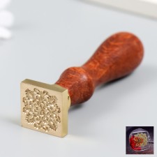 Printing for wax with a wooden handle 