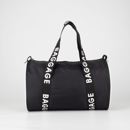 Sports bag Baggage with a zipper, black color-3