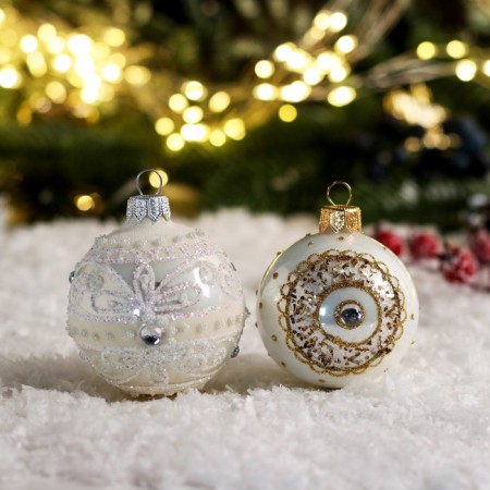 New Year's ball "prestige" 6cm mix-6