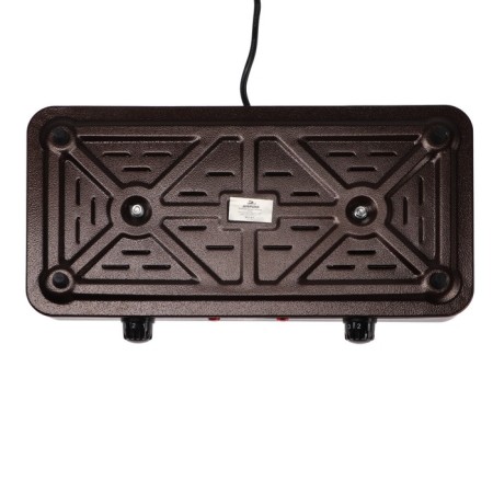 Electric Tile "Dobrynya" DO-2207, 2000 W, 2 burners, brown-3