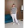 Female blouse, size 58, white color