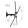 Kromax Corbel-6 Black 22 22 "-65" Max.30kg, wall turn and 107047