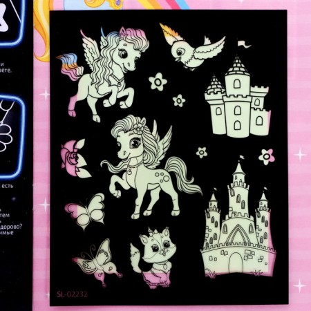 Coloring with pony stickers-4
