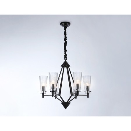 Suspended chandelier Ambrella TR3237/6 BK, E14, 6x40W D610x585 mm, black-3