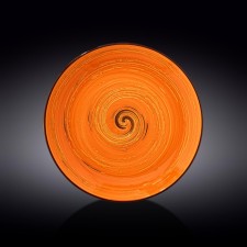 Тарелка круглая Wilmax England Spiral, d=28 см, цвет оранжевый