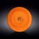 Round plate Wilmax England Spiral, D = 28 cm, Orange color